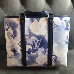 Louis Vuitton Blue Watercolor New Tote PM